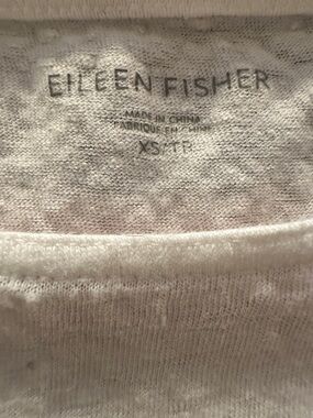 XS 18” Bust Eileen Fisher Organic Linen Jersey Tunic Tank, Stretches